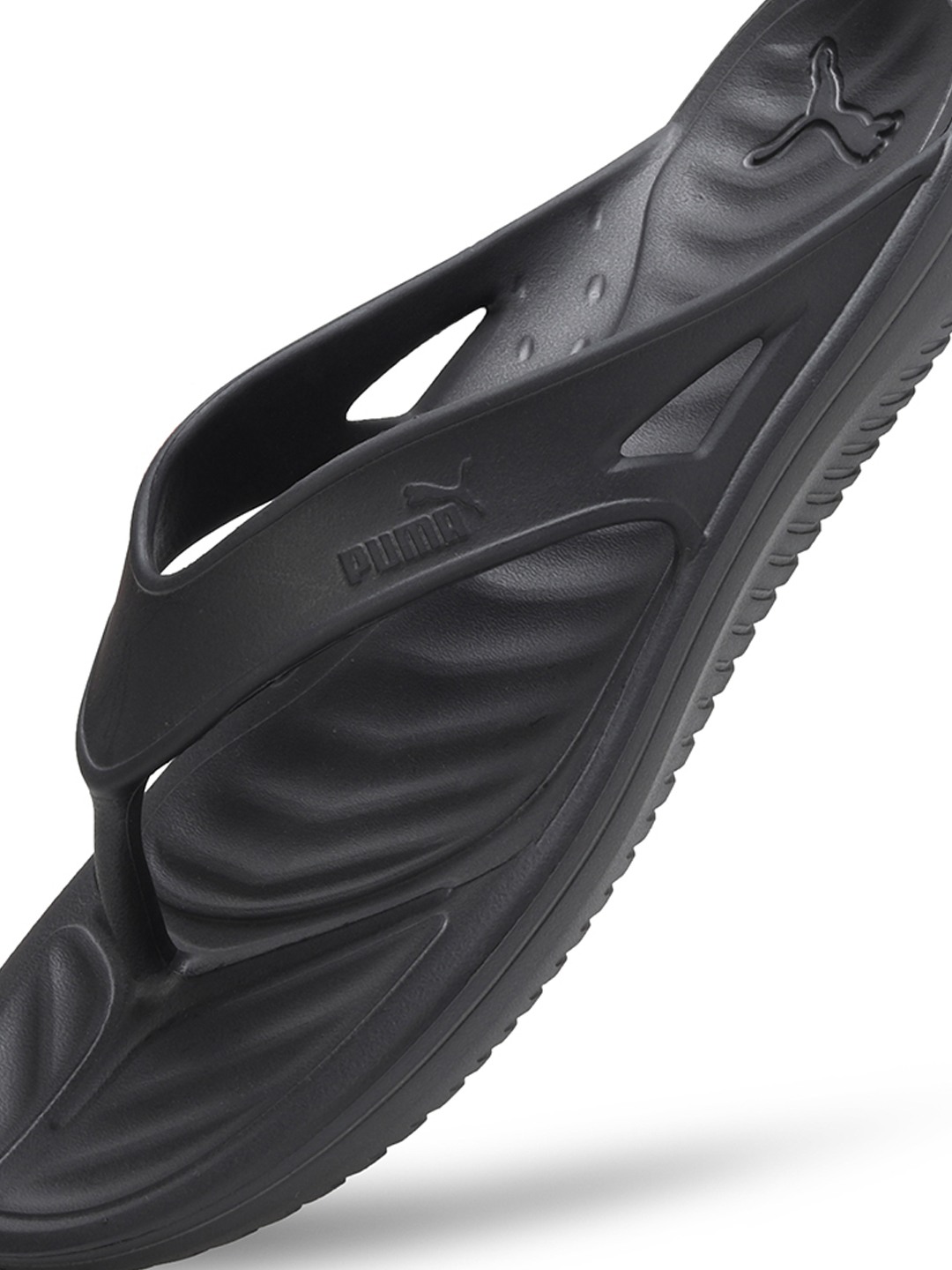 Men Flymo Injex Black Flip Flops