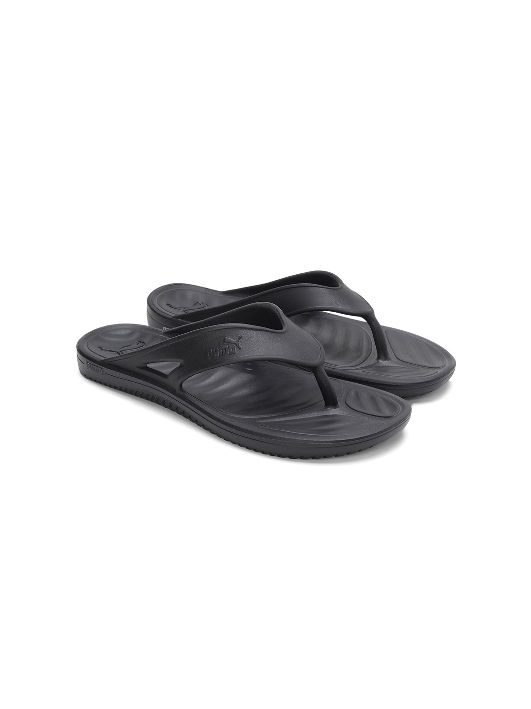 Men Flymo Injex Black Flip Flops