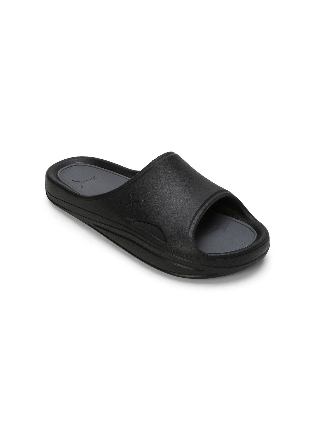 Men Lithen Injex Black Slidders