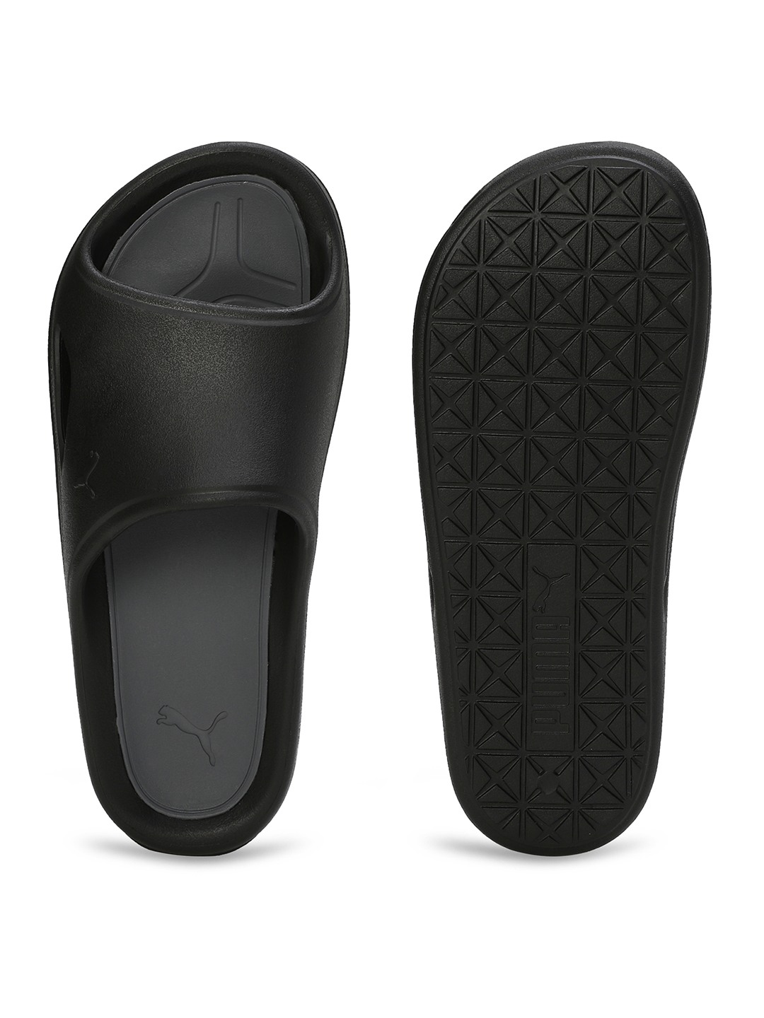 Men Lithen Injex Black Slidders