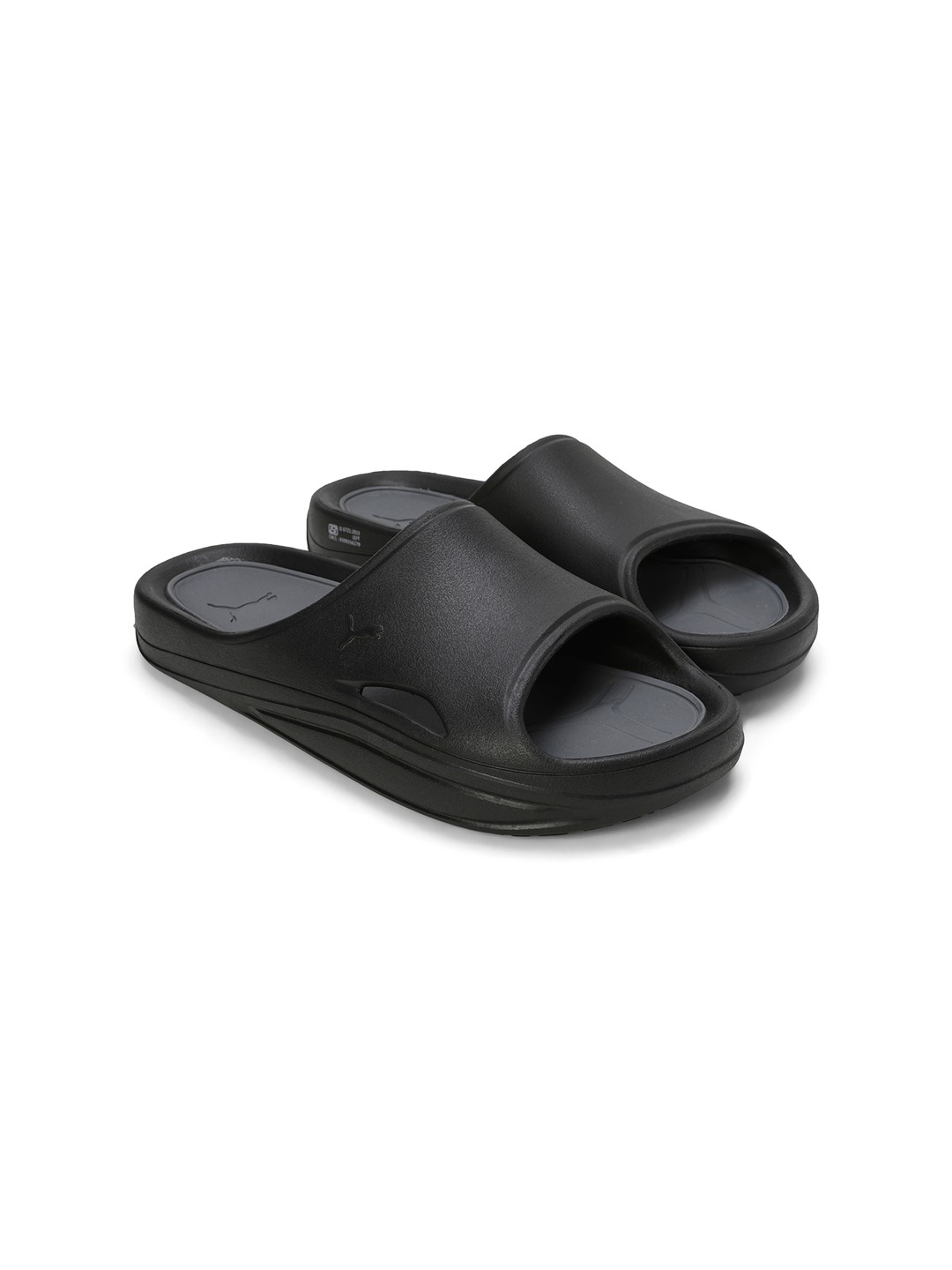 Men Lithen Injex Black Slidders