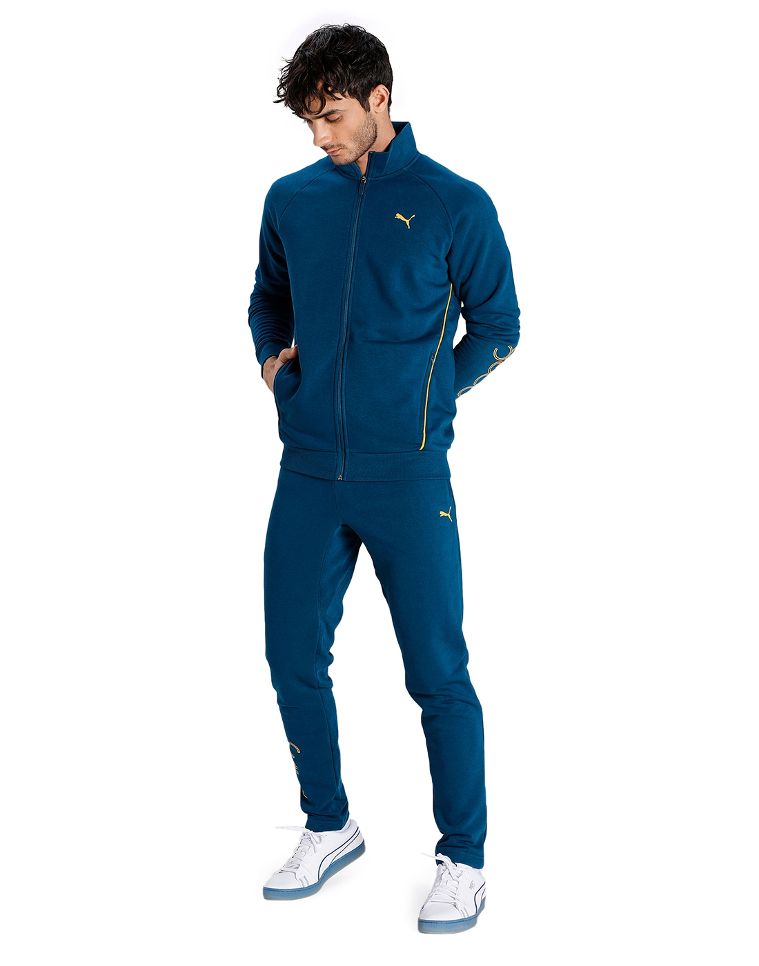 Buy One8 X PUMA Boys Blue Solid VK Active Track Pants - Track Pants for  Boys 10700366 | Myntra