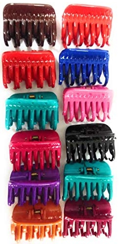 Looks Like Fashion Hair Clutches Daily Use For Women's Hair Clutch/Claws/Clips  Hair Claw, Combo of 12, Pack of 1, Assorted : .in: Beauty