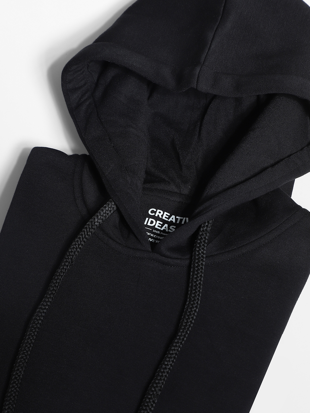 creativeideas.store | Premium Plain Black Hoodie 2