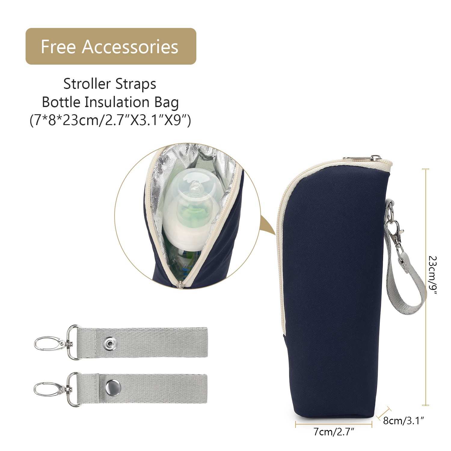 Nautical Chic Quilted Diaper Backpack