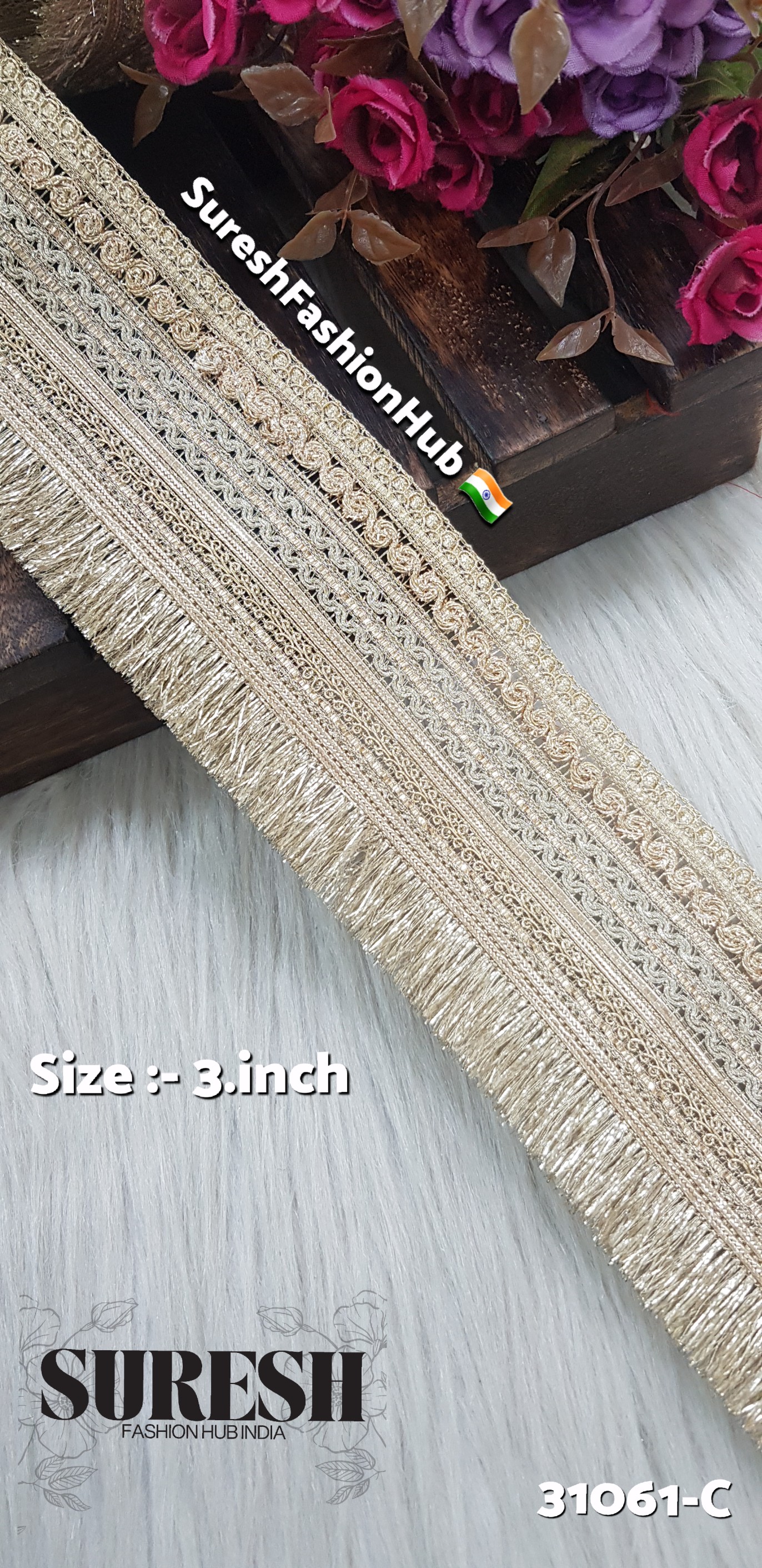 Pearl Multi-Jhalar Border – 31061-C