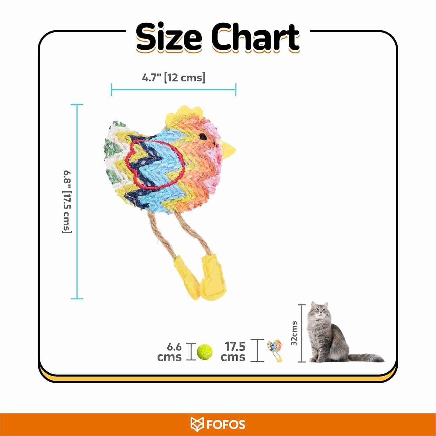 Barkbutler Fofos Interactive Catnip Chic Toy for Cats, Pink-Brown