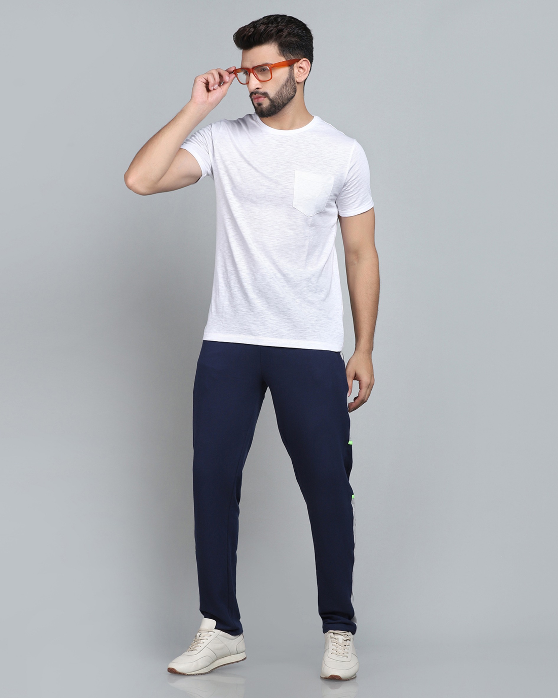 Navy Blue Casual Joggers