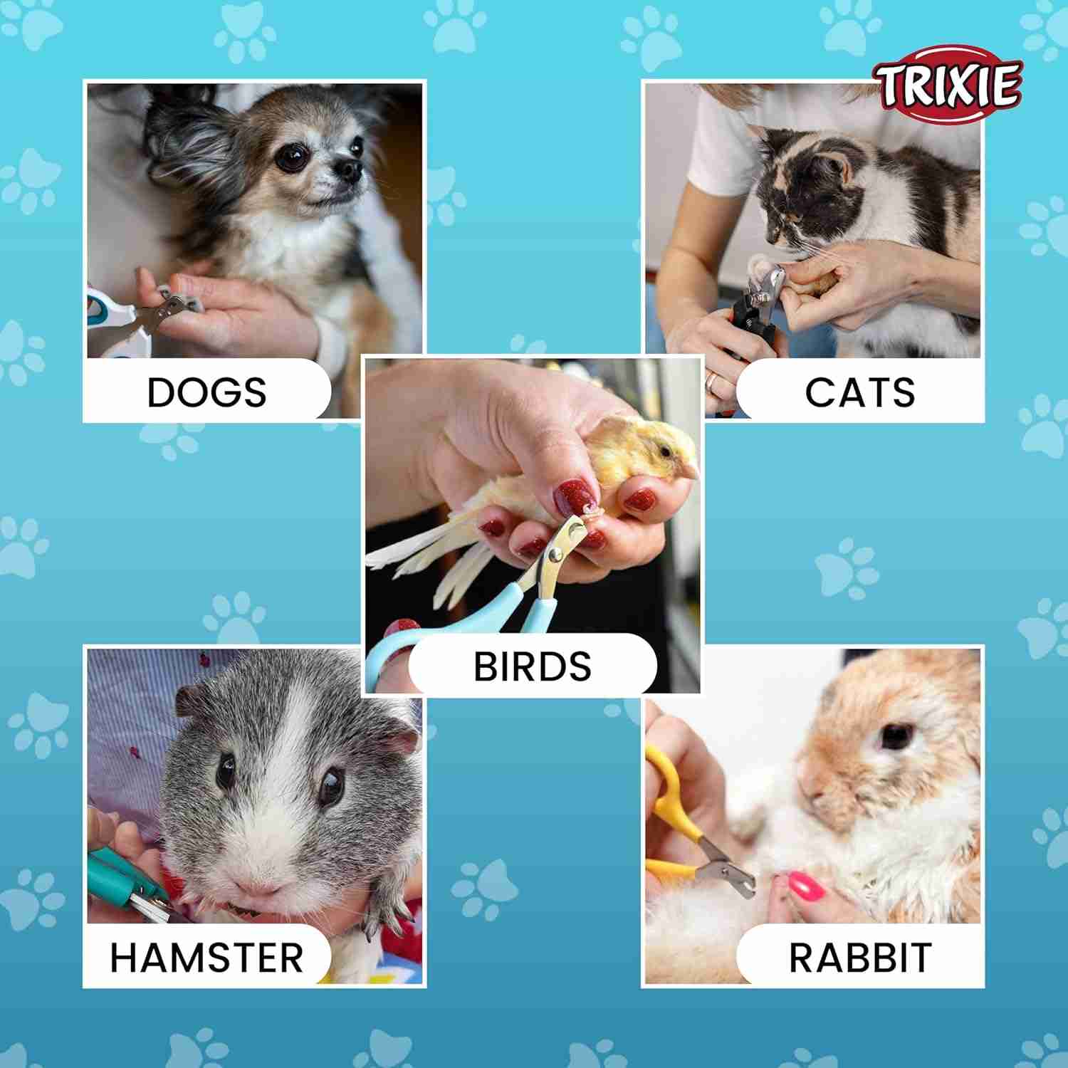 Trixie Claw Scissors Stainless Steel - Rubber 8 Cm