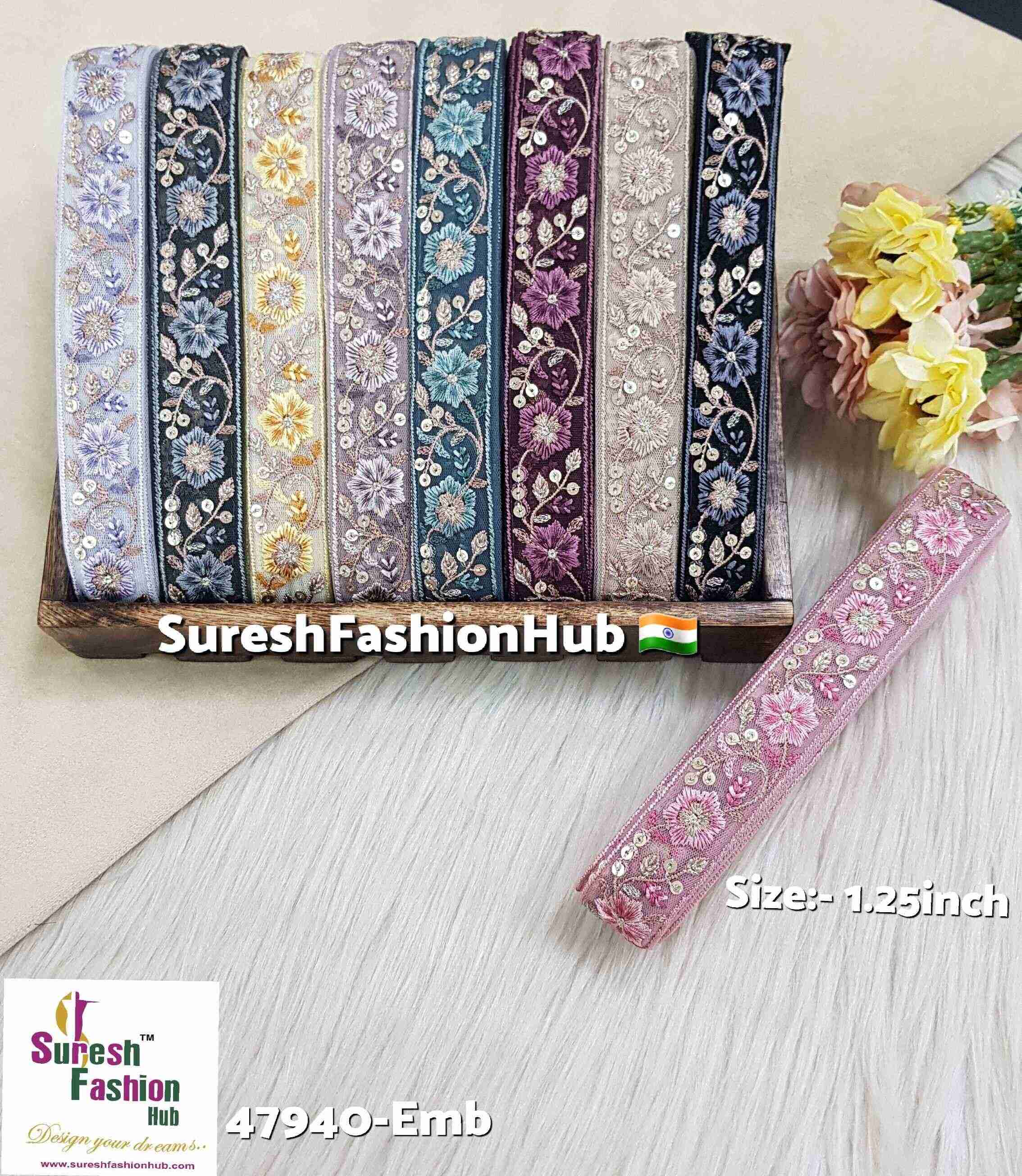 Rama Serenity Floral Embroidery Lace