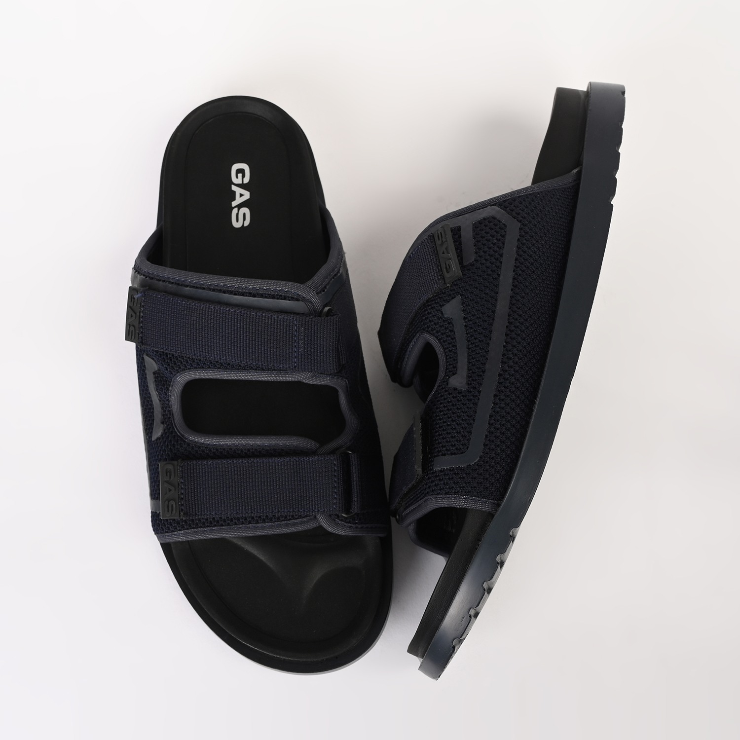 GAS | Men's StrapGrid Navy Sandals|2