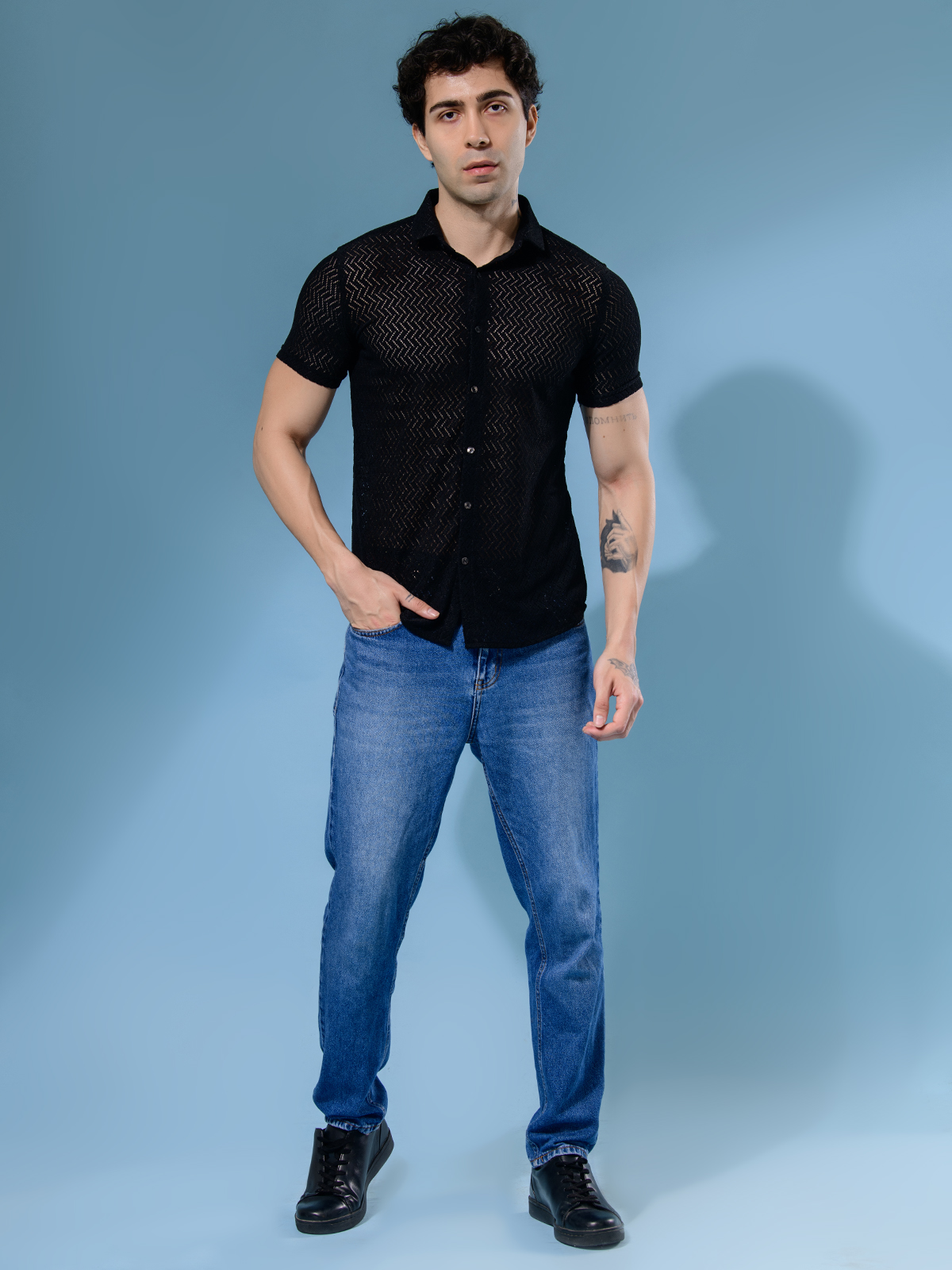 ALBION MENS OLDGARAGE 2 (BLACK) SHIRT