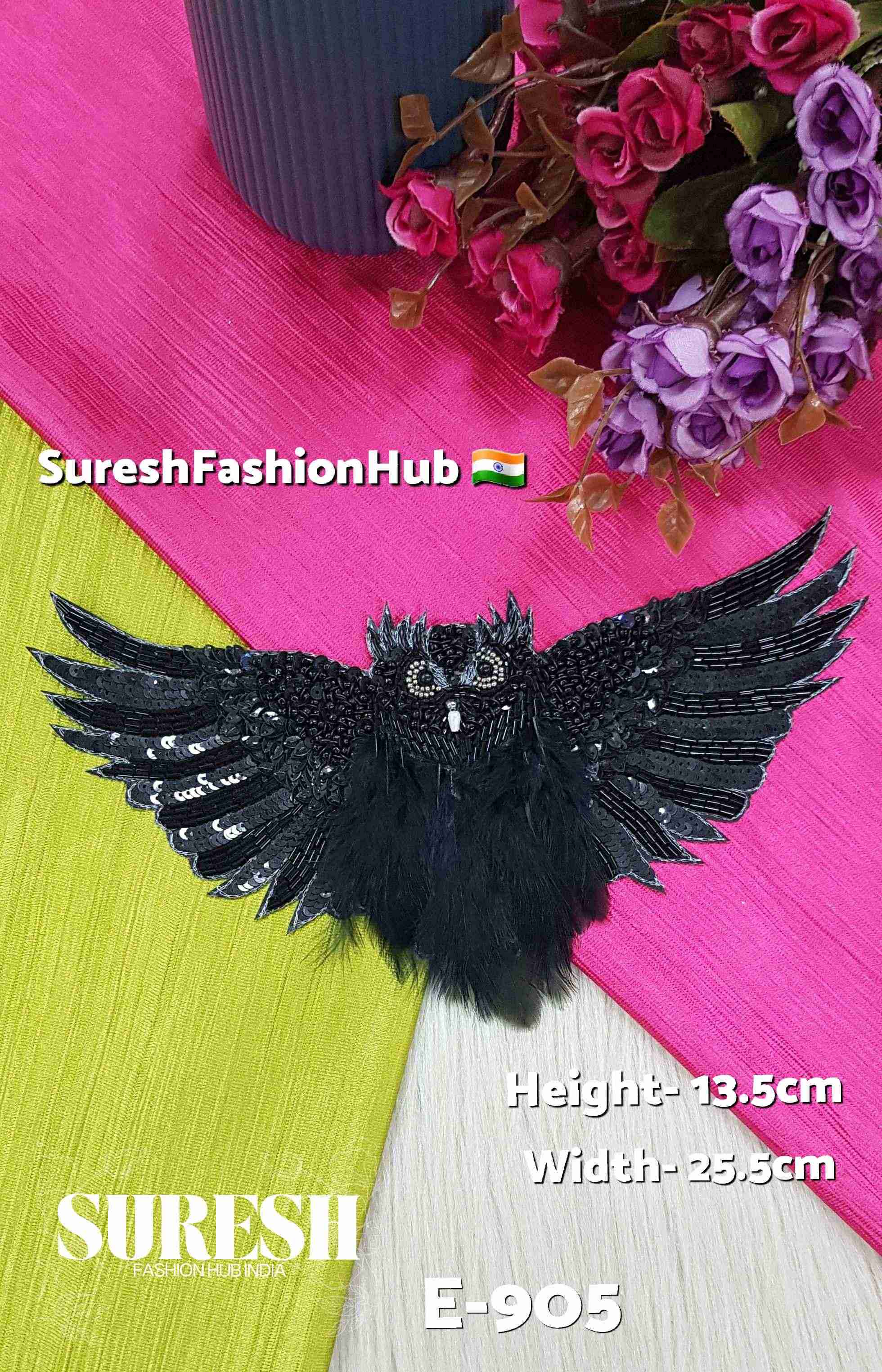Flying Owl Designer Patch – Black | E-905