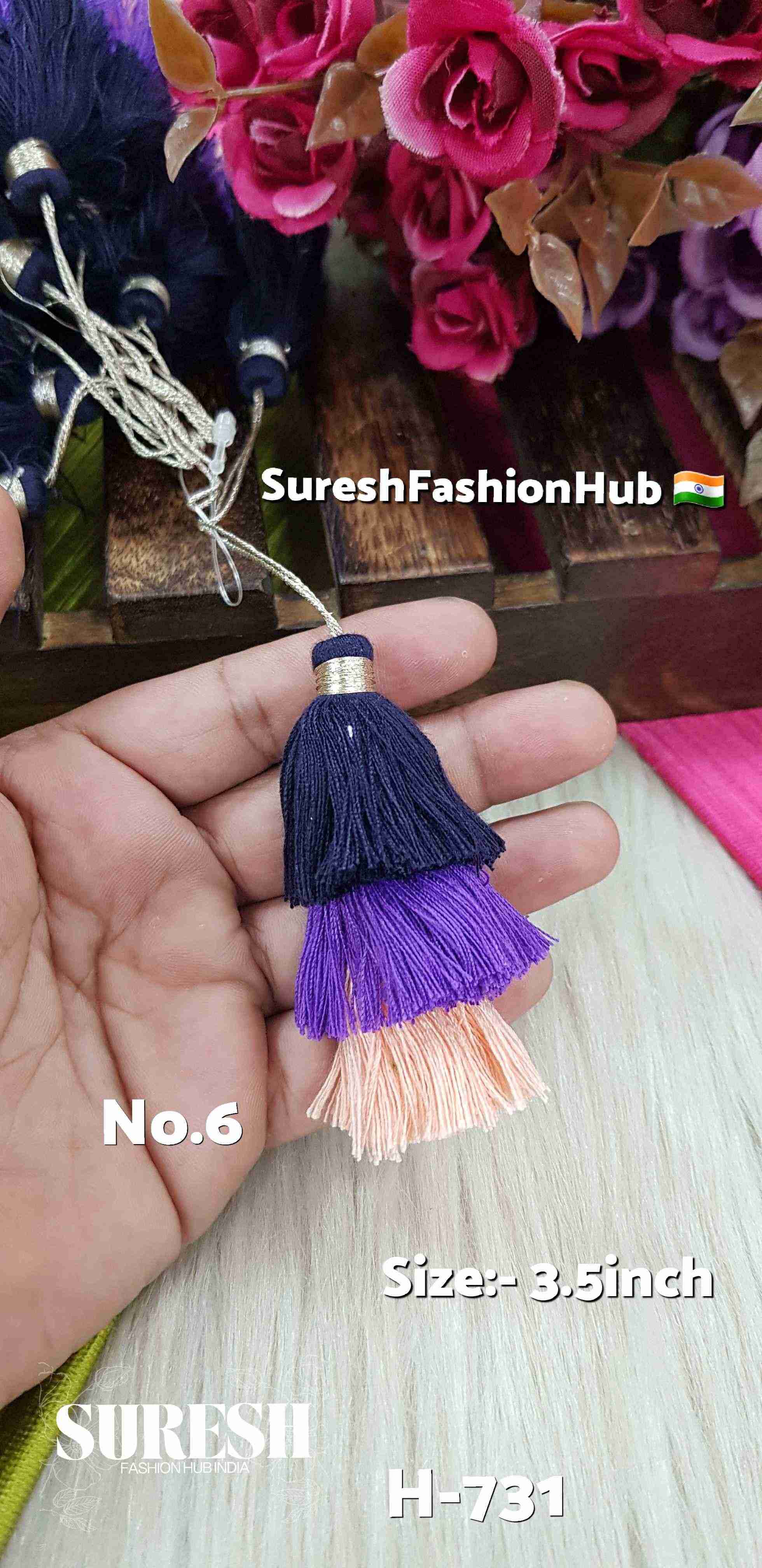 Royal Blush Layered Tassel – Color No 6 : H-731