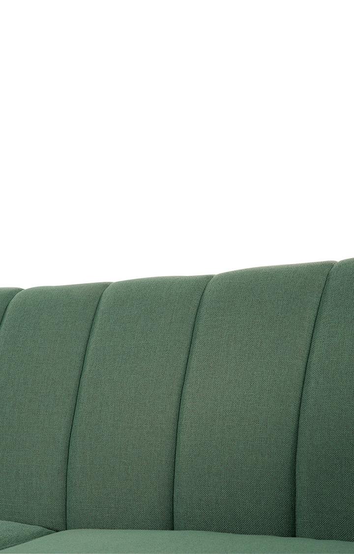 neudot Lexus Sofa for Living Room |3 Persons Sofa|Premium Fabric with Padded Armrest | Solid Wood Frame|3 Seater in Earth Green Color