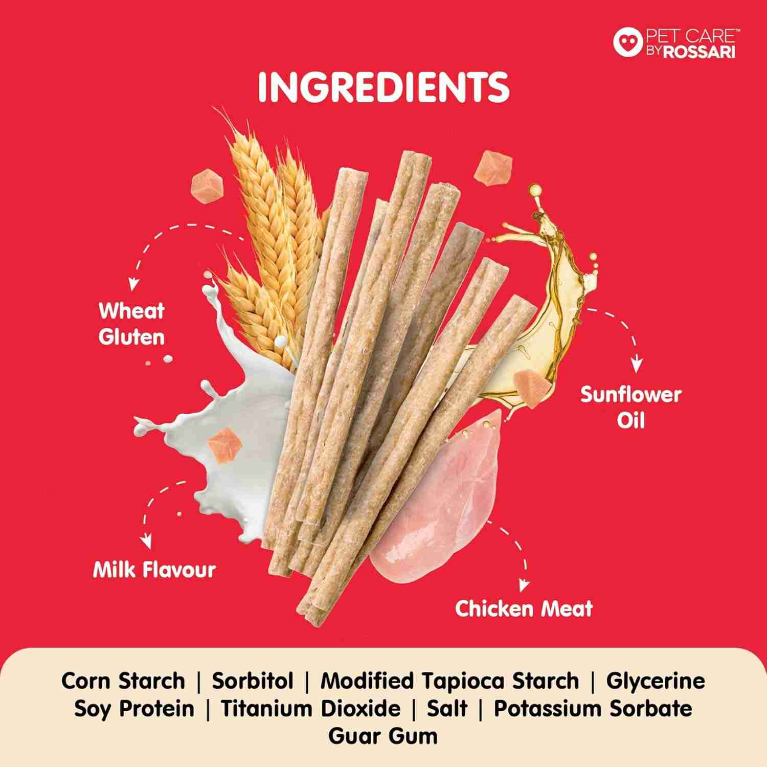 Zippy Chick N' Stix Sticks for Dog Milk 100g