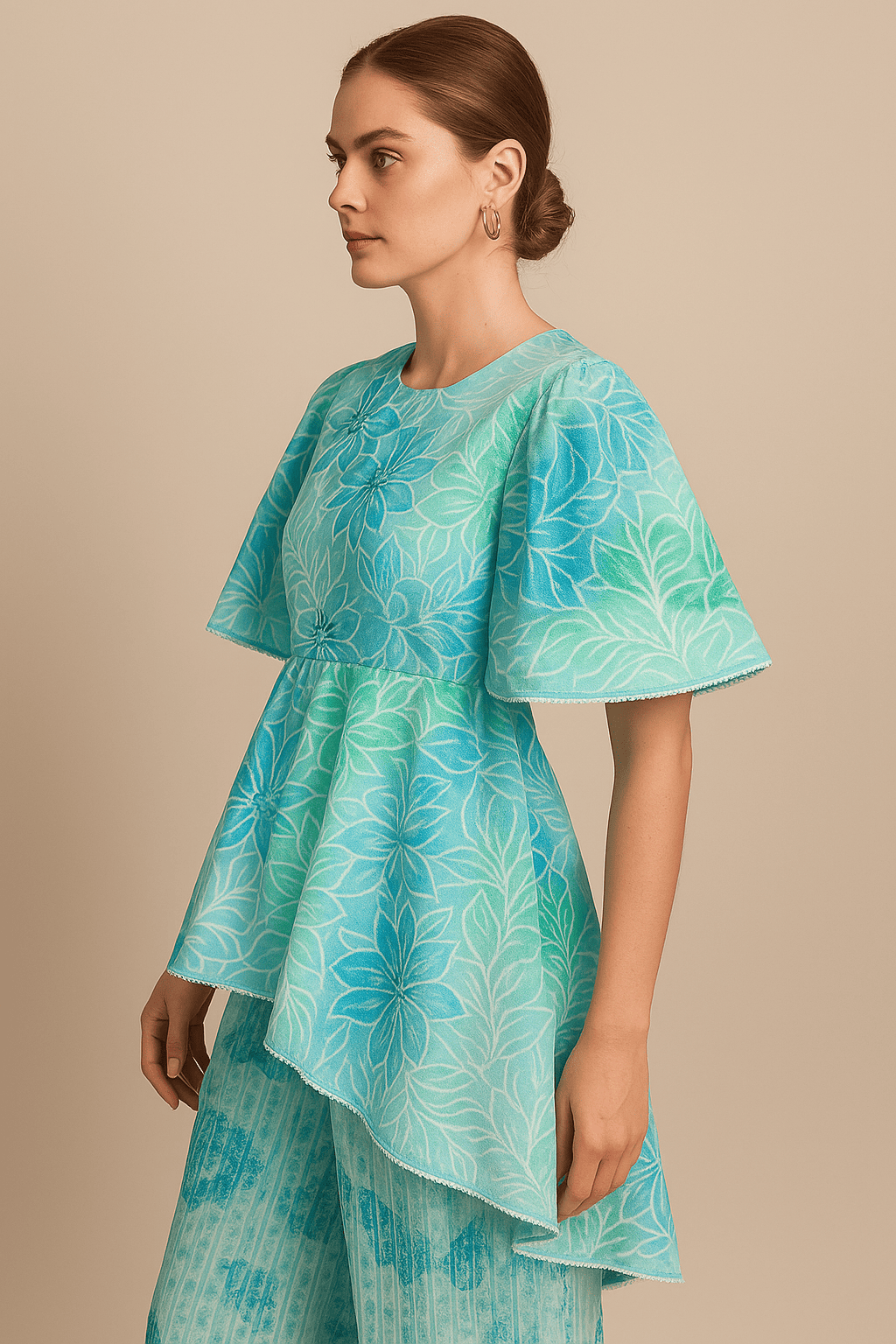 Light Blue Printed co-ord set
