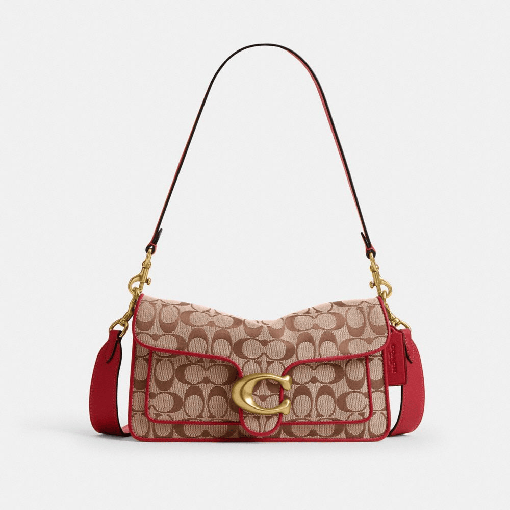 Tabby Shoulder Bag 26 In Signature Jacquard