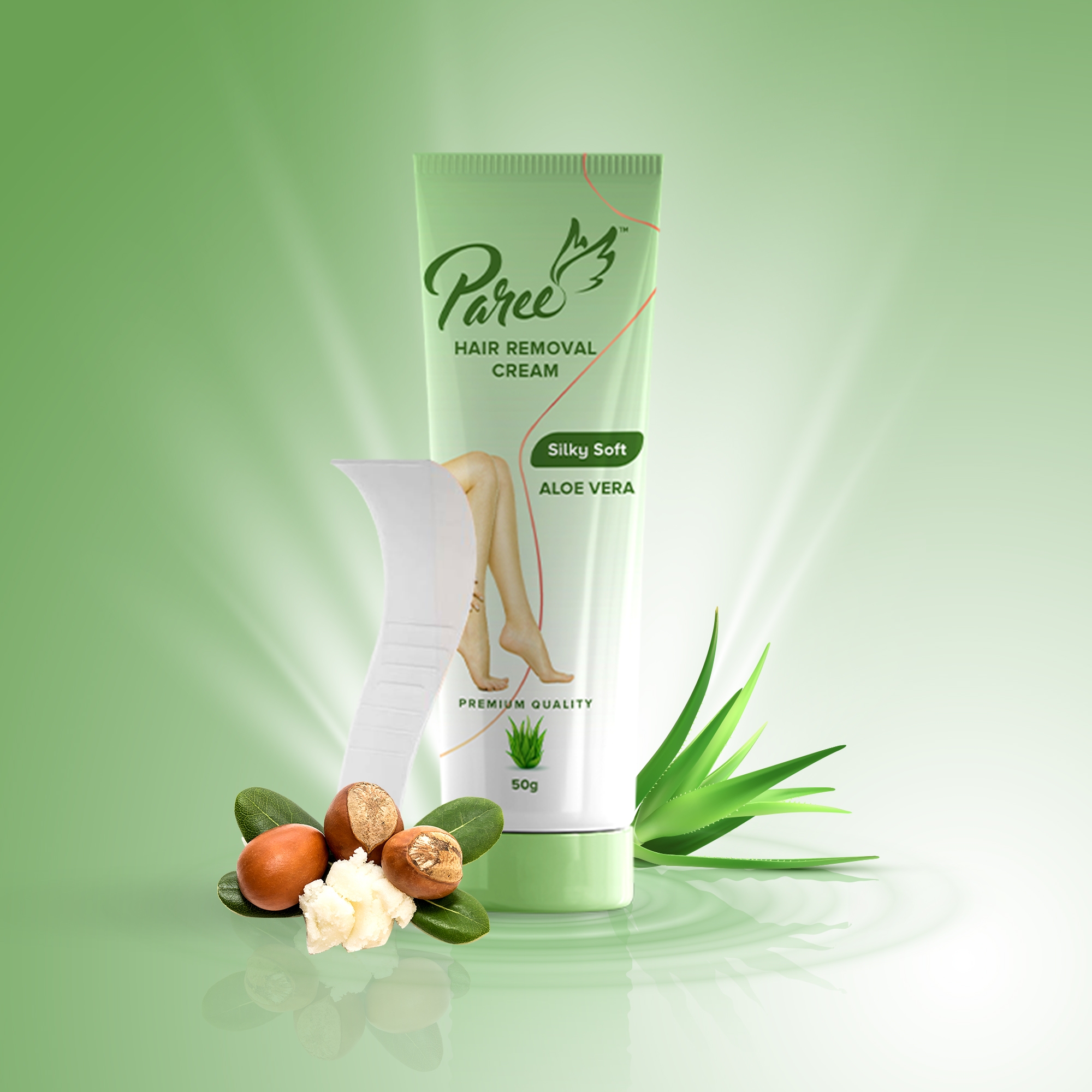 Paree Hair Removal Cream for Women, Silky Soft Smoothing Skin with Aloe  Vera Extract, Enriched with Shea Butter, Suitable for Legs, Arms &  Underarms, Non Toxic - Skin friendly