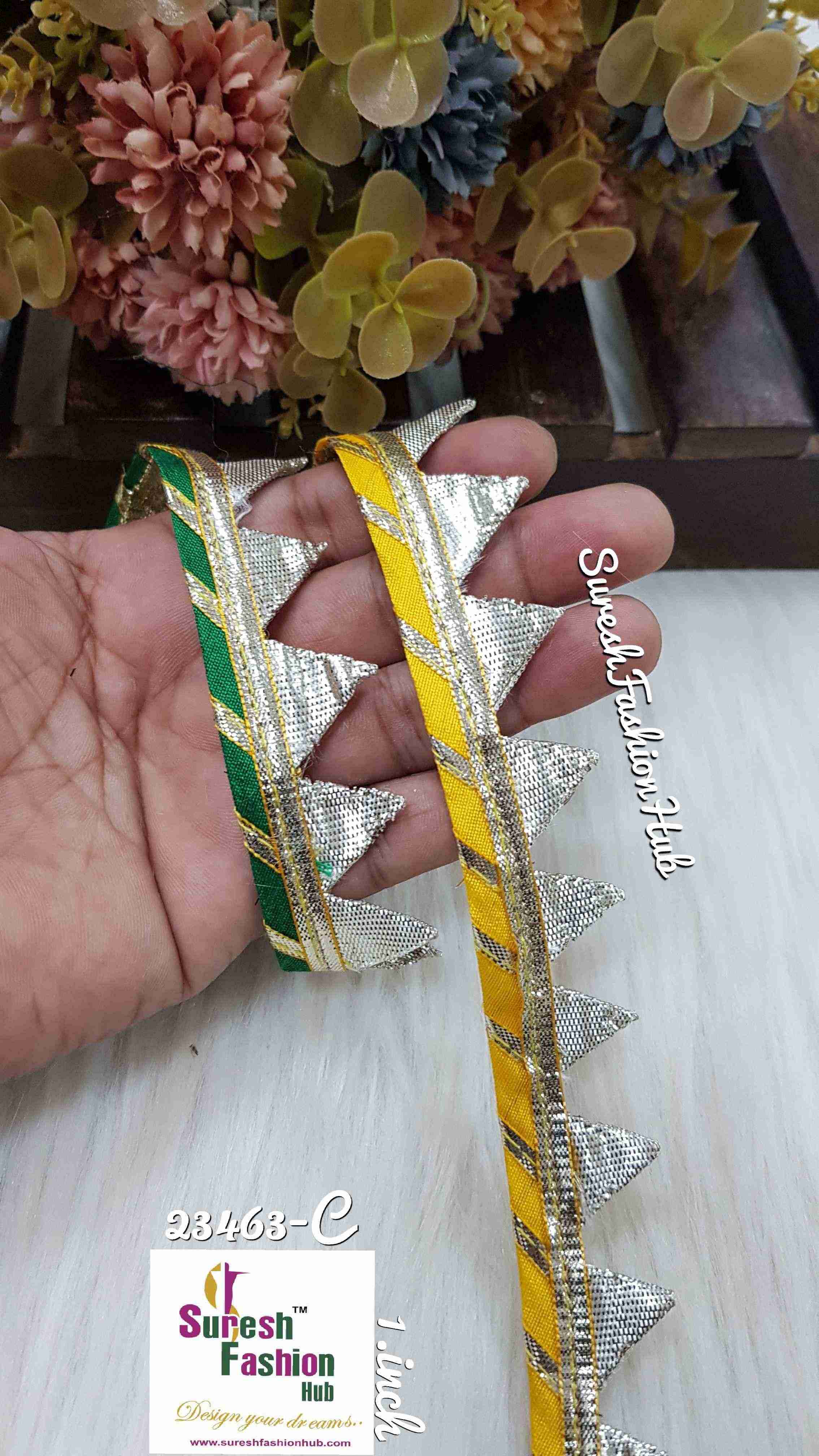 Multi Hue Triangle Gota Elegance laces