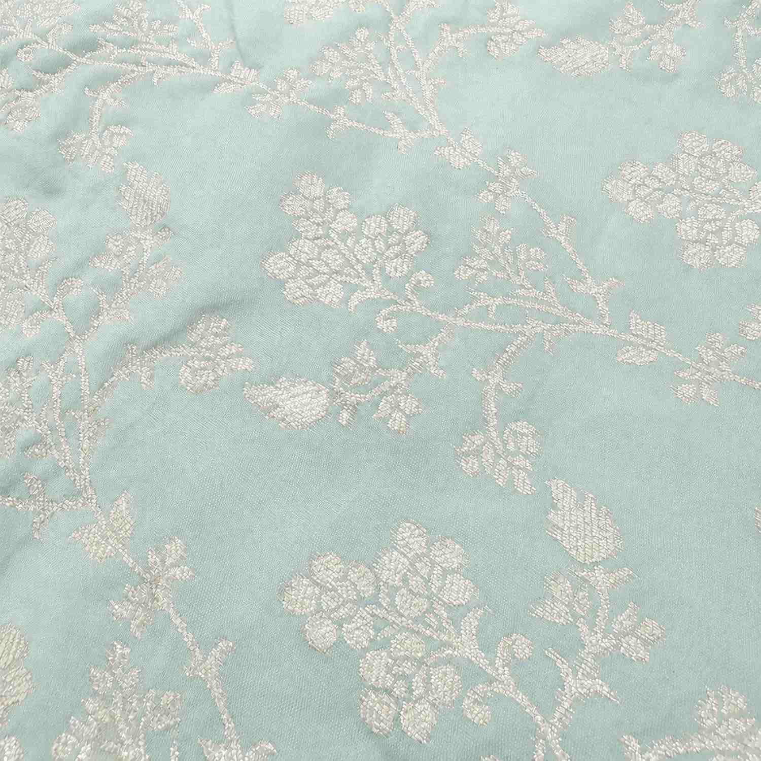 Pawsindia Traditional  Royal Zari Kurta for Cats - Ice Blue