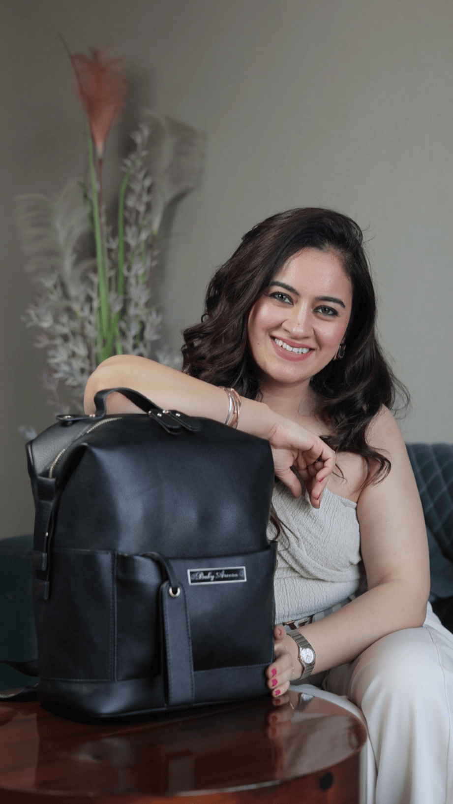 Noir Luxe Diaper Bag