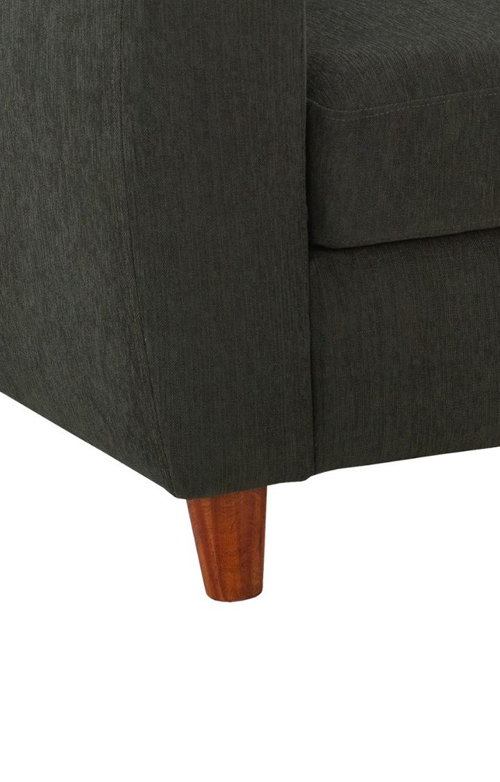 neudot Scott Sofa for Living Room |1 Person Sofa|Premium Fabric with Cushioned Armrest | Solid Wood Frame|1 Seater in Astro Grey Color
