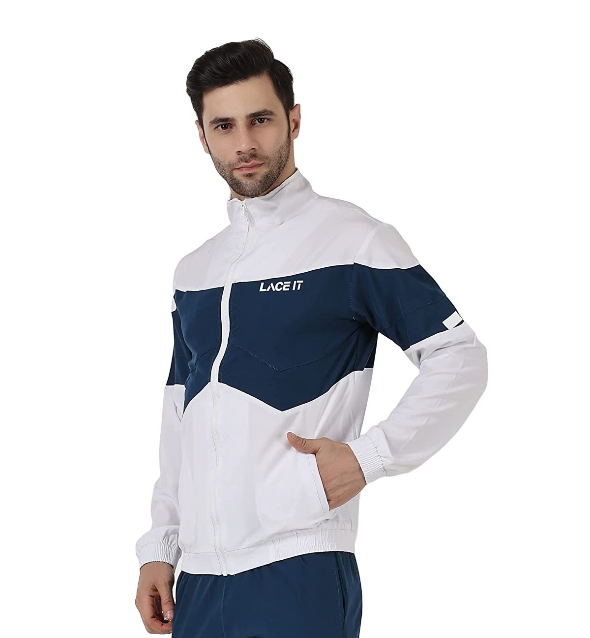 LACE IT™ | LACE IT Men's Sports Jacket(White) 2