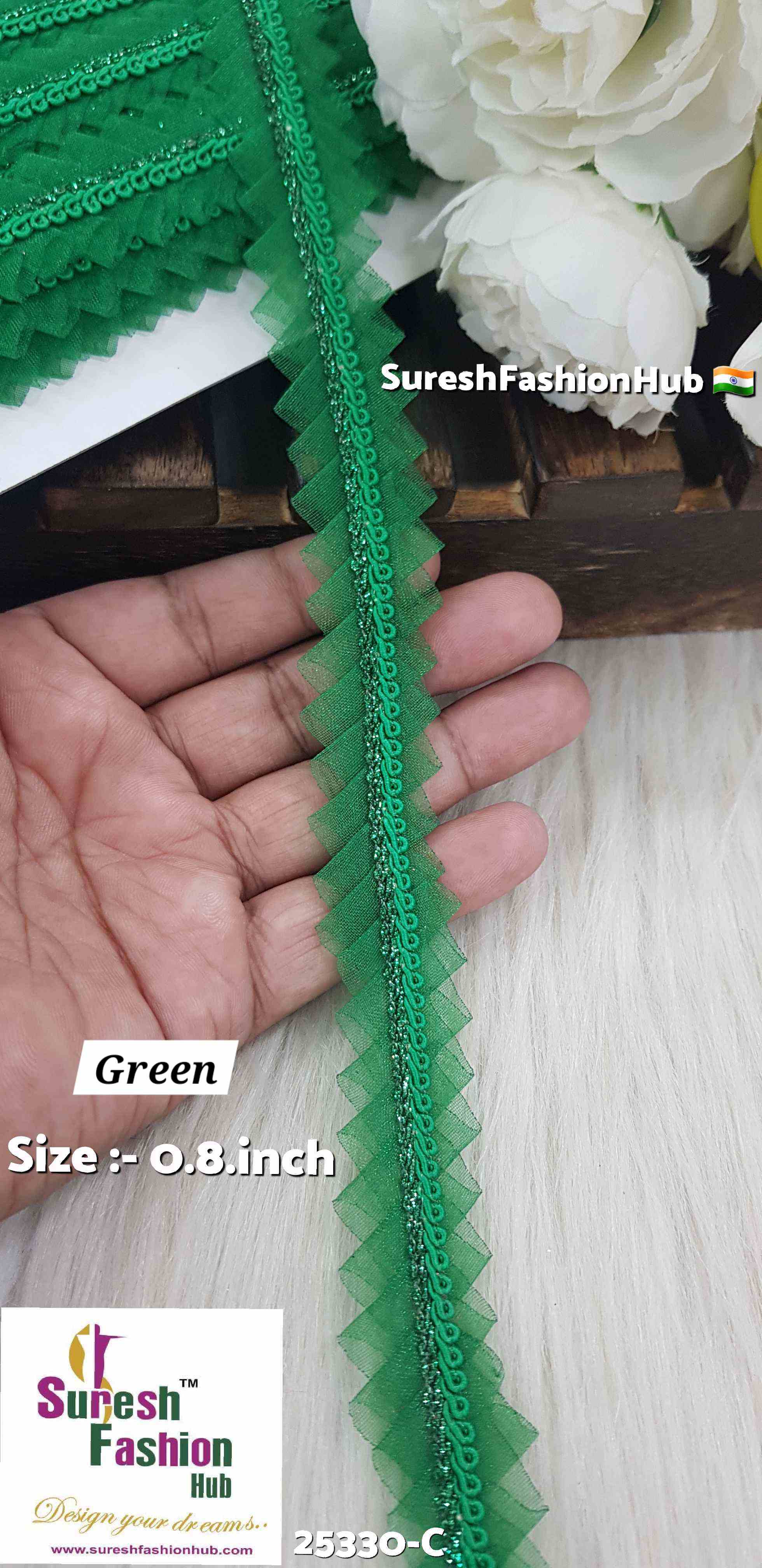 "Sparkling Glitter Pearl Jhalar Lace for Bridal Outfits"