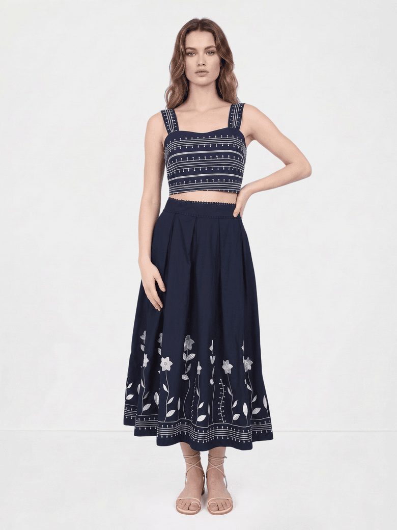 Clyde blue top