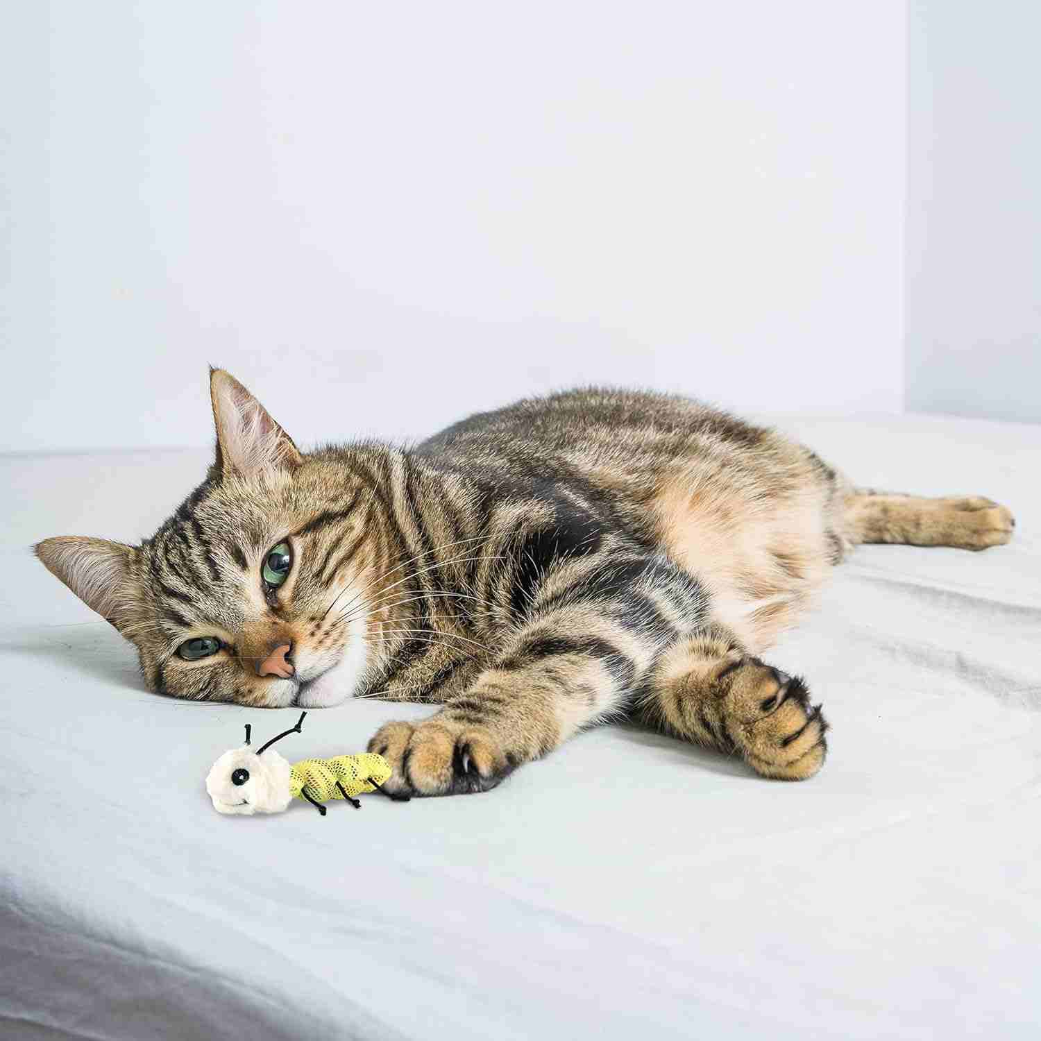 Fofos Blocky Meow Worm Toy for Cats