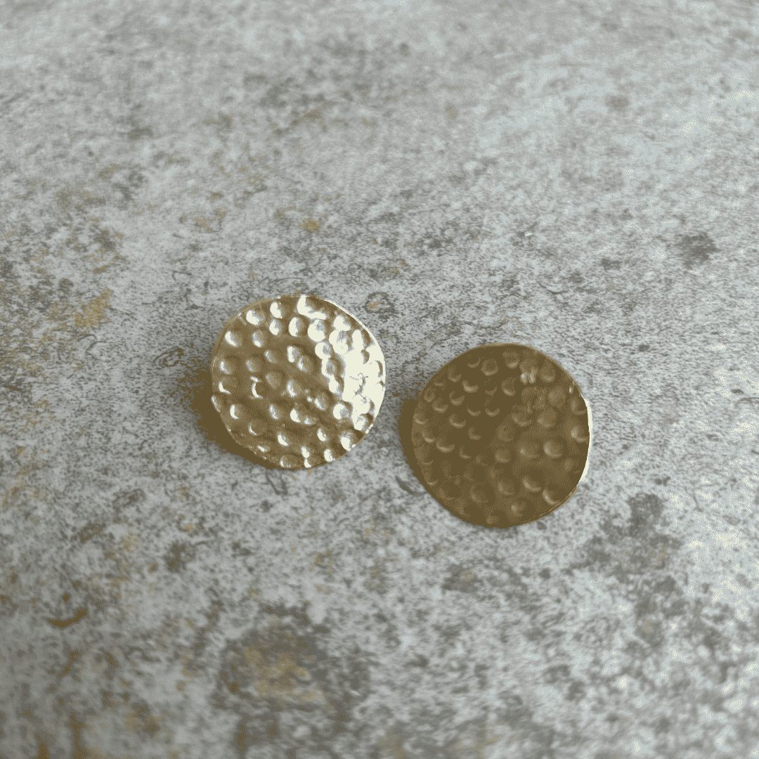 Handmade Brass Stippling Studs.