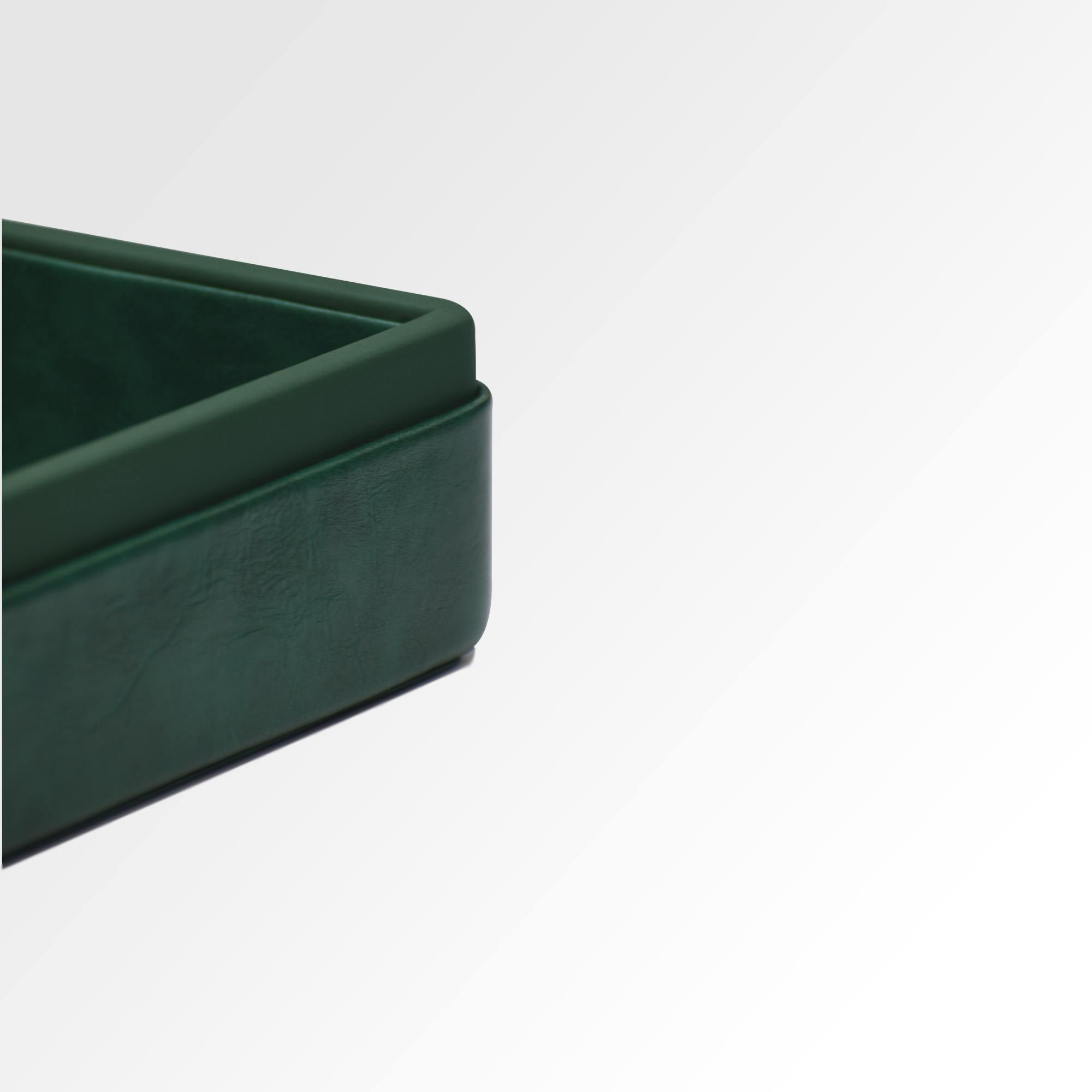A4 Paper Tray / Letter Tray | Faux Leather | Moderno | Olive Green