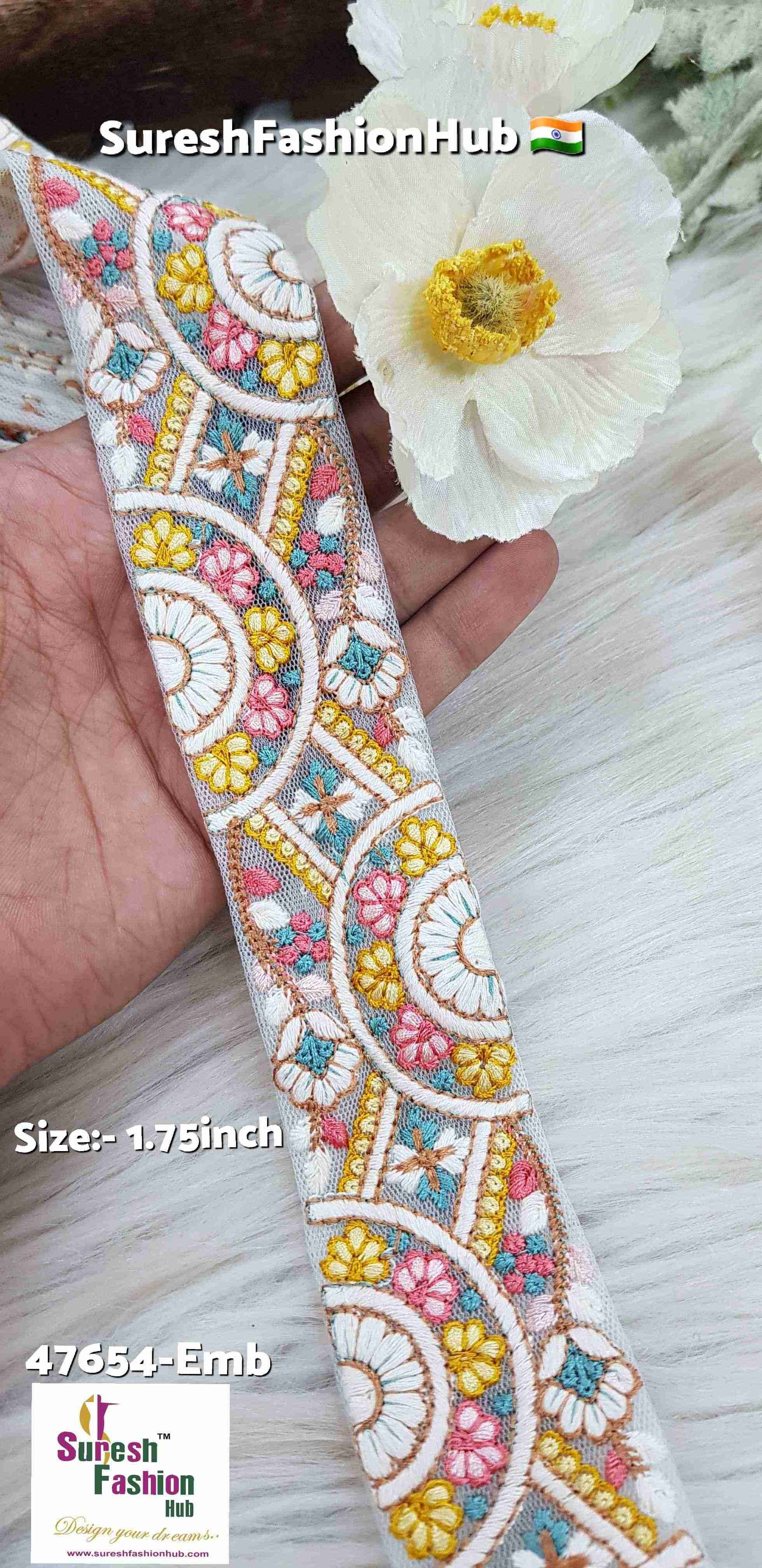 Elite White Floral Lace