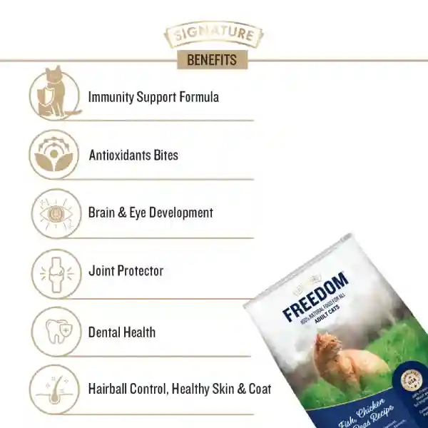 Freedom Fish, Chicken & Peas Adult Dry Cat Food