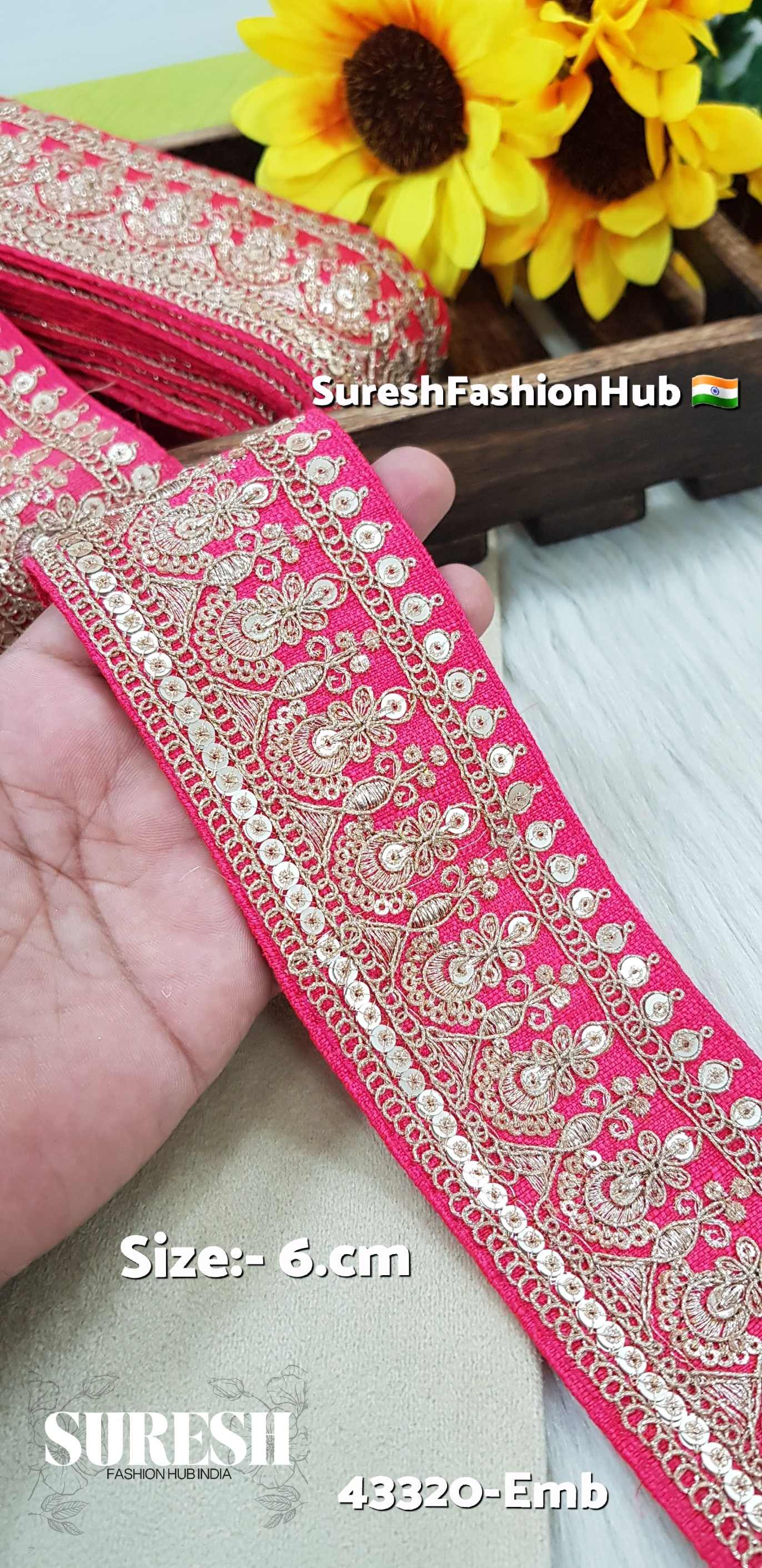 Floral Glimmer Embroidery Lace