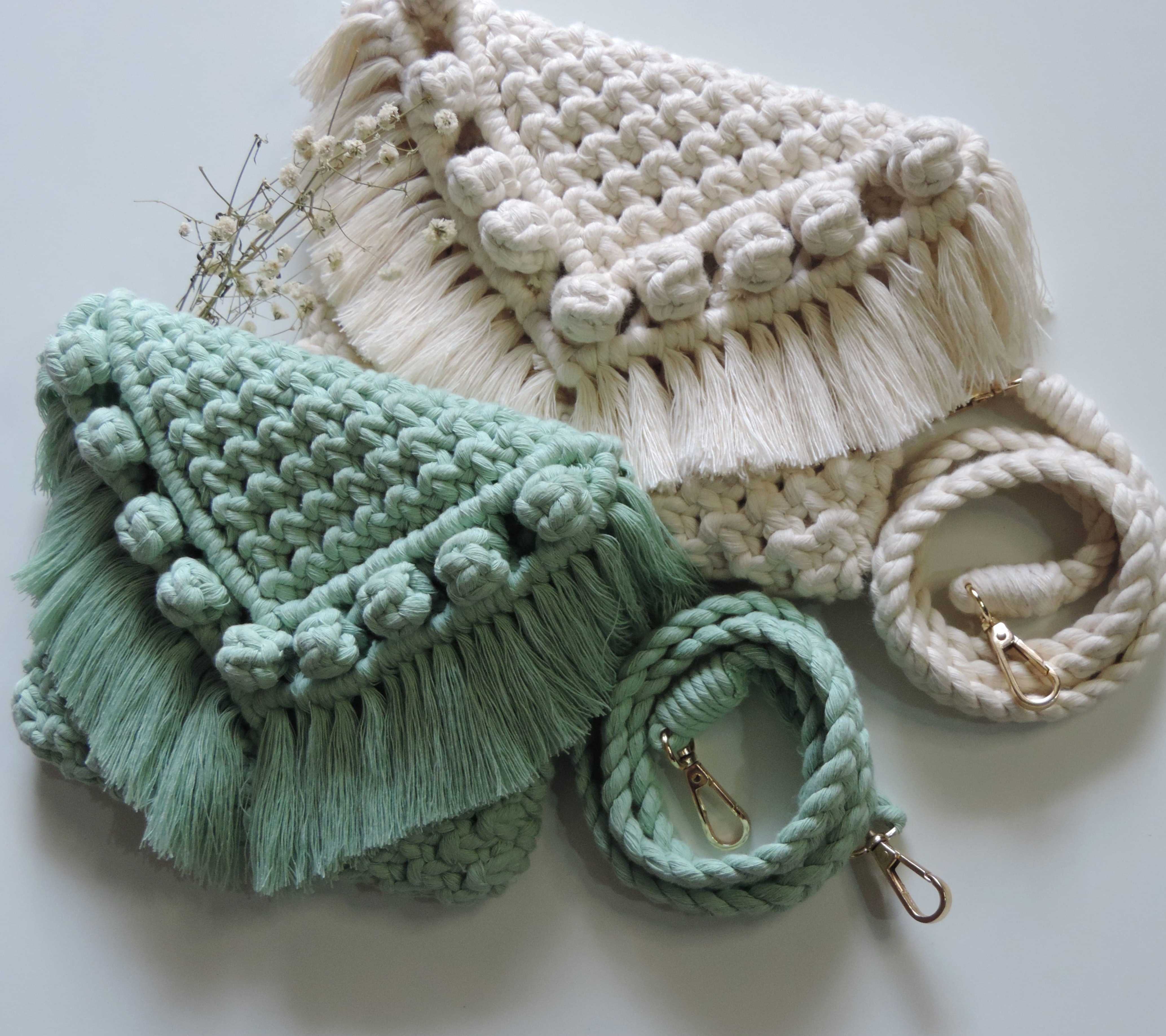 Macrame "Cherry Knot" Sling Bag