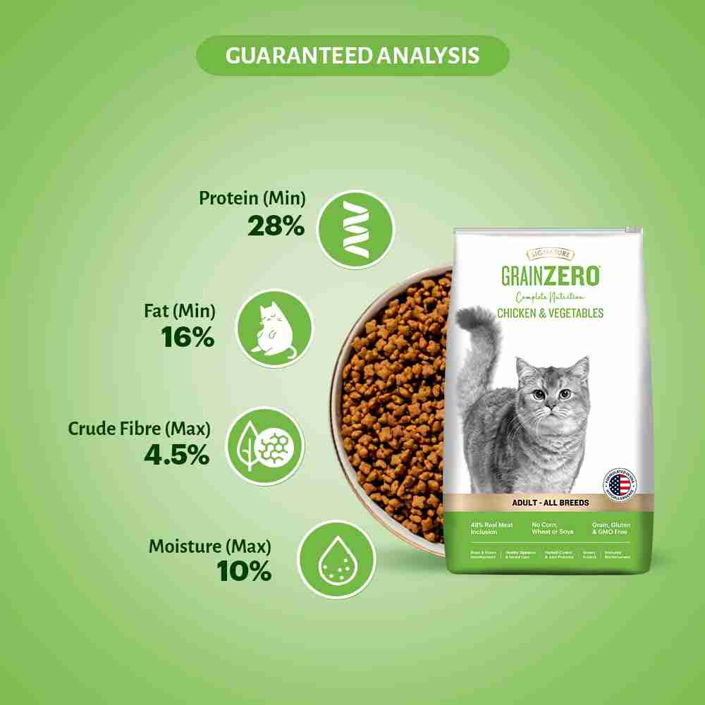 Grain Zero Chicken & Veg Dry Cat Food 1.2kg