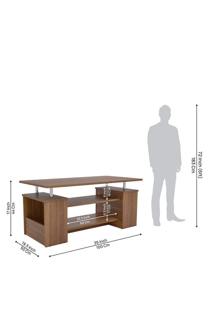 Fizz Coffee Table |Center Table for Living Room - Finish Color - Leon Teak