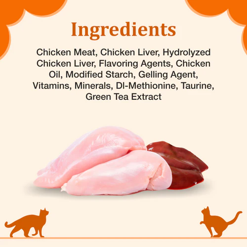 Purepet Real Chicken Lickable Creamy Treats for Cats, 75g