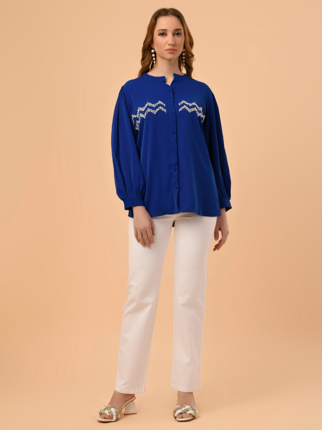 ALBION SMART LADIES BLUE TOP