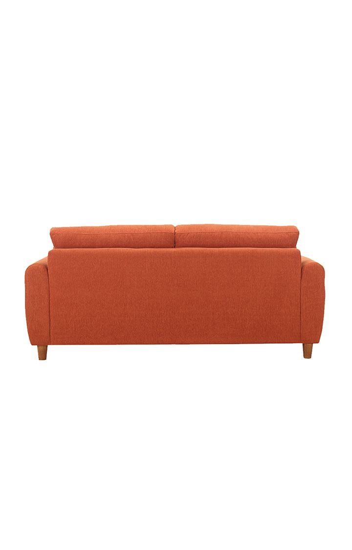 neudot Scott Sofa for Living Room |3 Persons Sofa|Premium Fabric with Cushioned Armrest | Solid Wood Frame|3 Seater in Rusty Cider Color