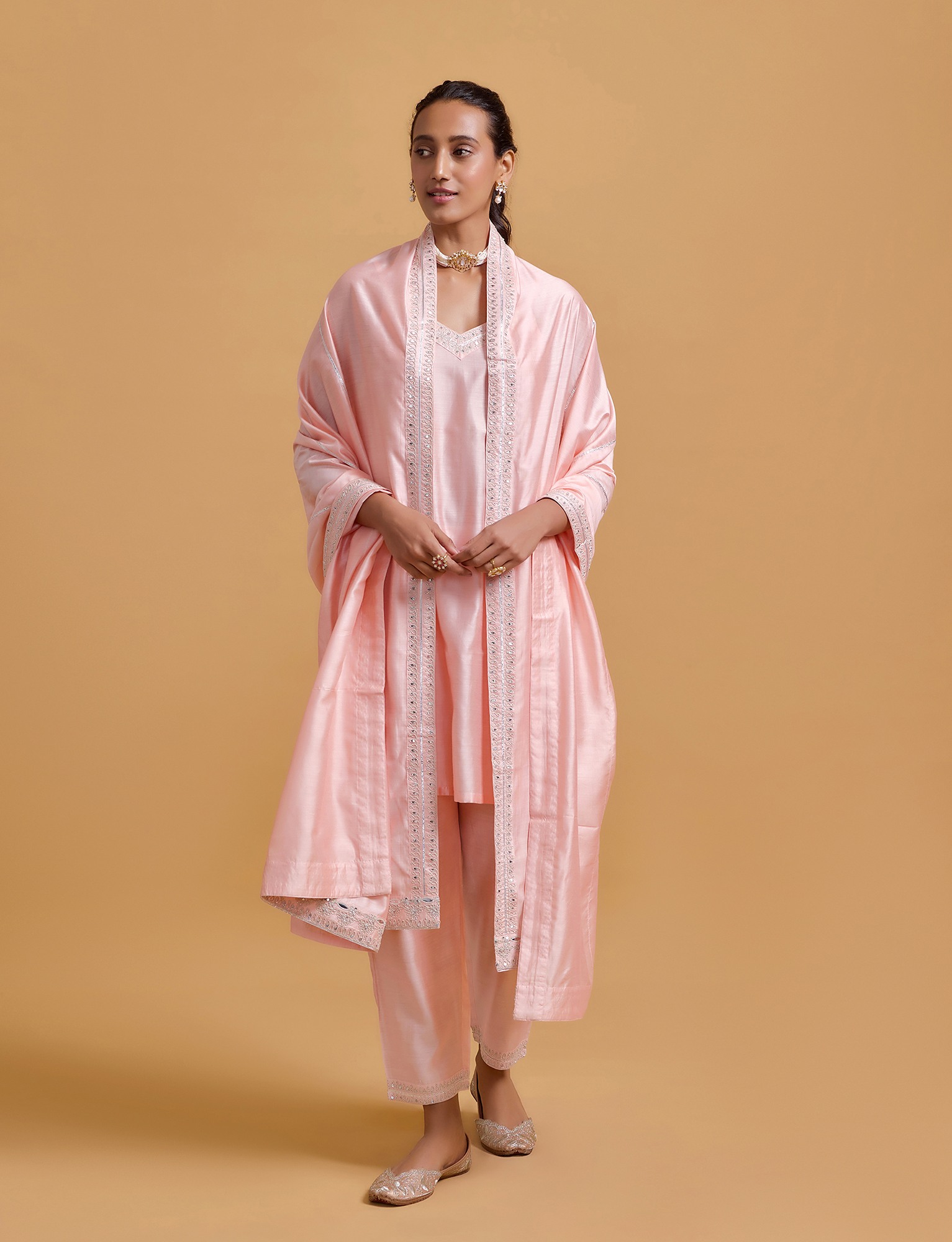 Zeenat Pink Dupatta
