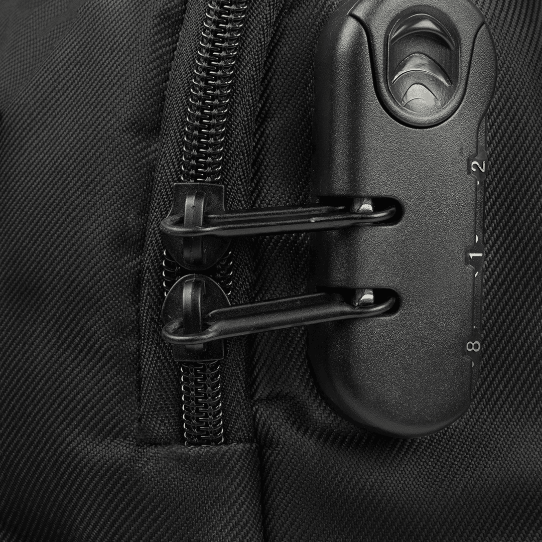 Overnighter Trolley and Laptop Backpack - Black