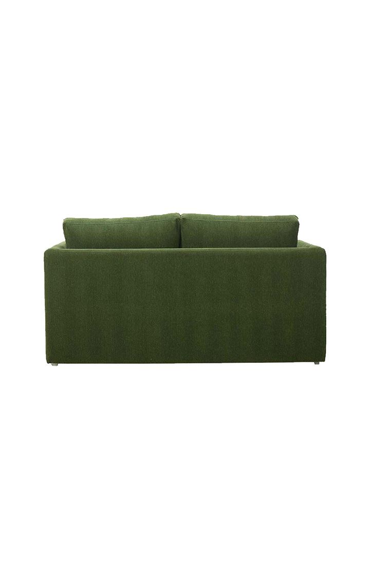 neudot Max Fabric Pull-Out Sofa Cum Bed for Living Room | 2 Seater Sofa Bed for Drawing Room & Bedroom | Diwan | Emerald Green Color