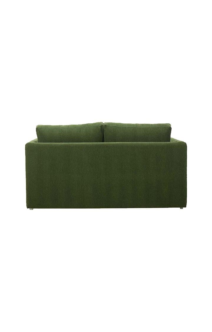 neudot Max Fabric Pull-Out Sofa Cum Bed for Living Room | 2 Seater Sofa Bed for Drawing Room & Bedroom | Diwan | Emerald Green Color