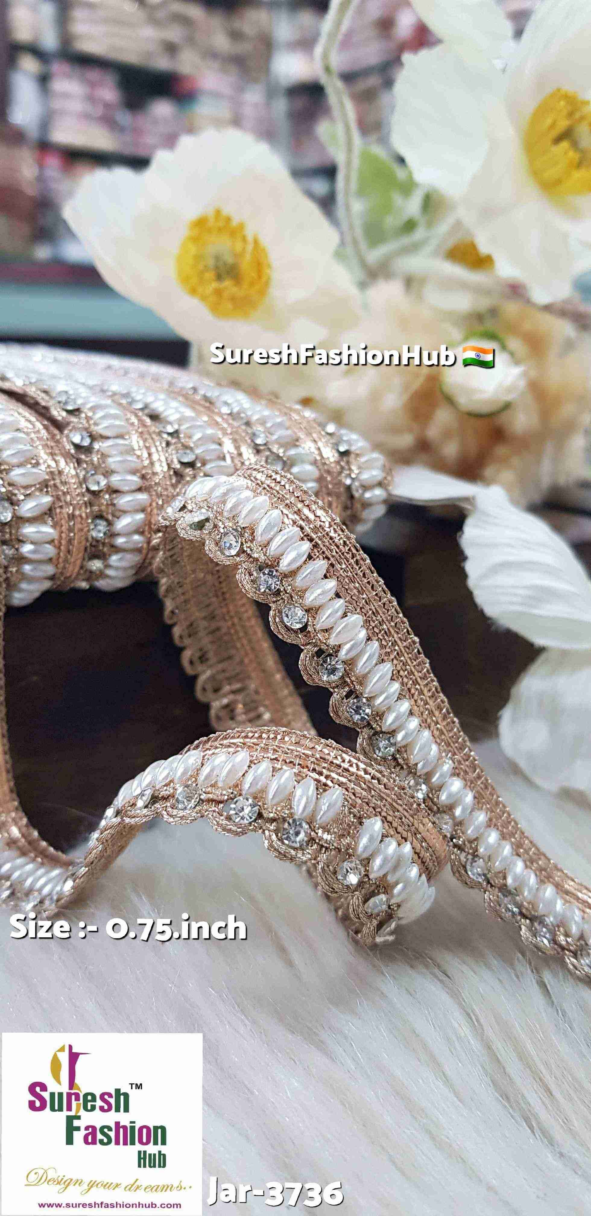 Rose Gold Regal Jhalar Trim