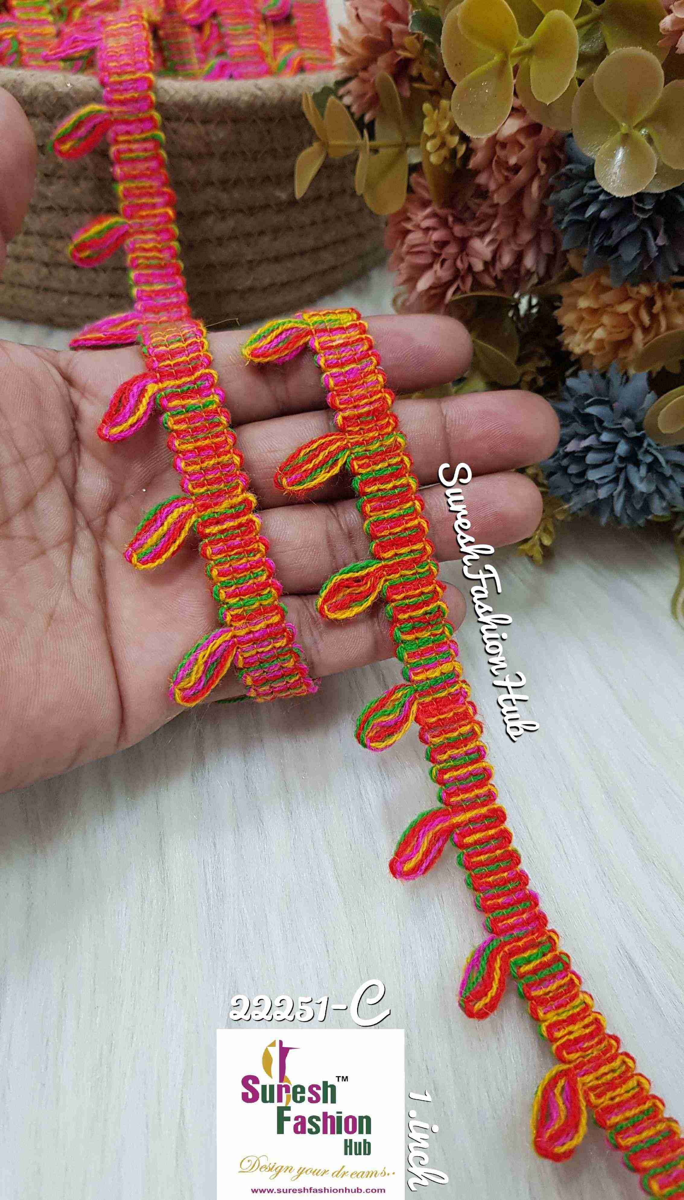 Furry Fringes  Multi Mix  Trim