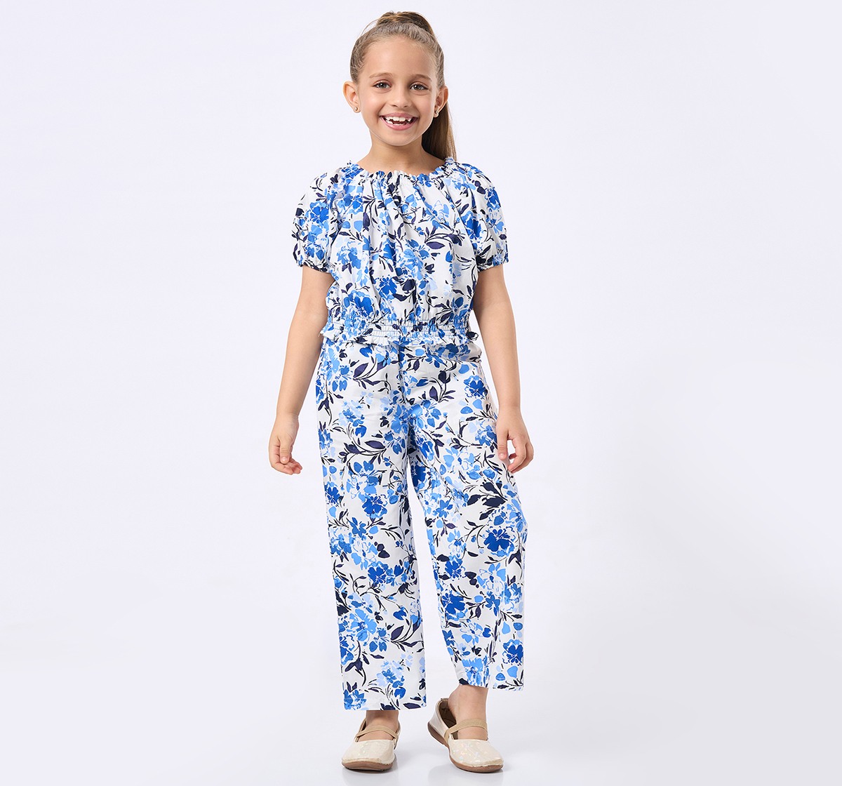 Ed-A-Mamma Kids Girls Set Blue & White