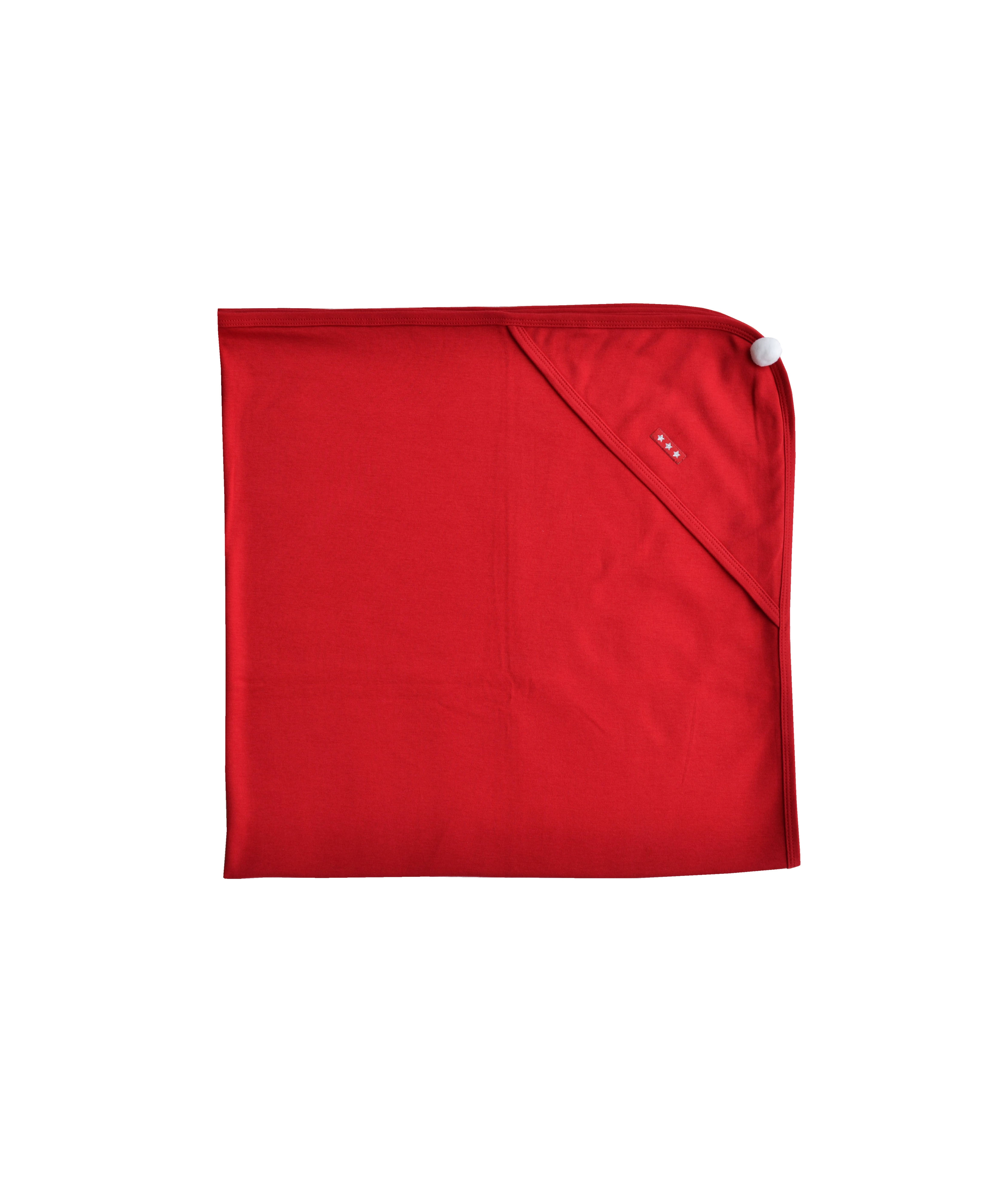 Babeez | Red Hoody Wrap (100% Cotton Interlock Biowash) undefined